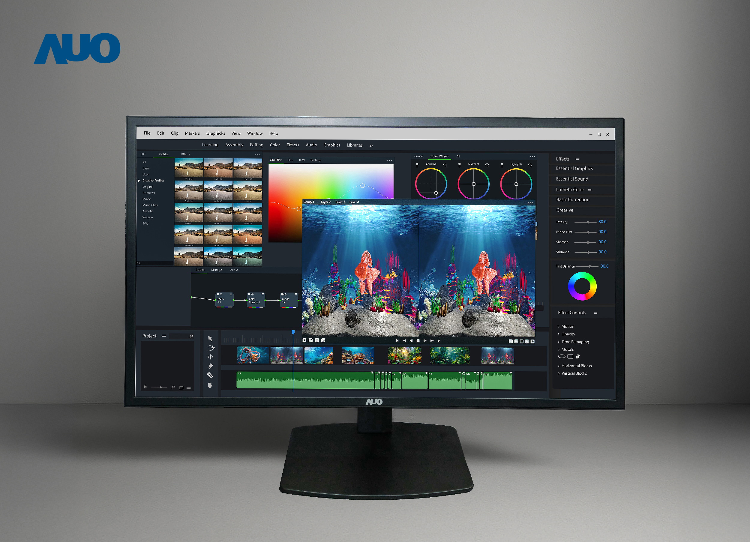 DB视讯开发32吋2D/3D专业桌上型显示器，拥有8K4K超高分辨率，并以低串扰算法优化3D显示效果，搭载自动眼球追踪功能，能实时调整3D图像，进行实时2D与3D无缝共存窗口，提供图像设计工作者突破二维接口的崭新工作氛围与效率